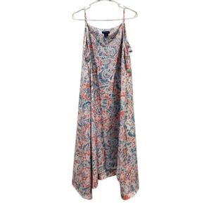 ANTIBES BLANC Paisley Print Swim Suit Cover Up/Beach Dress